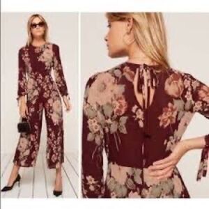 Reformation Missy Ava Floral Wide Leg Jumpsuit